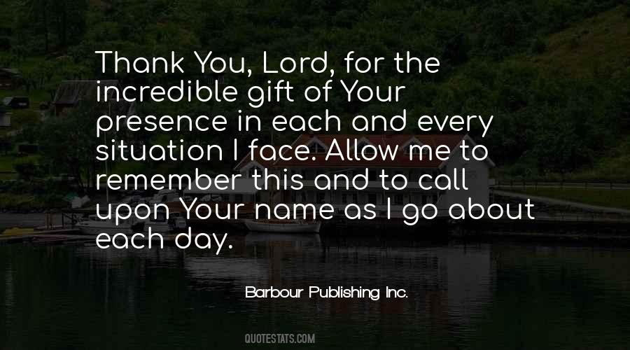 Quotes About Thank You Lord #100253