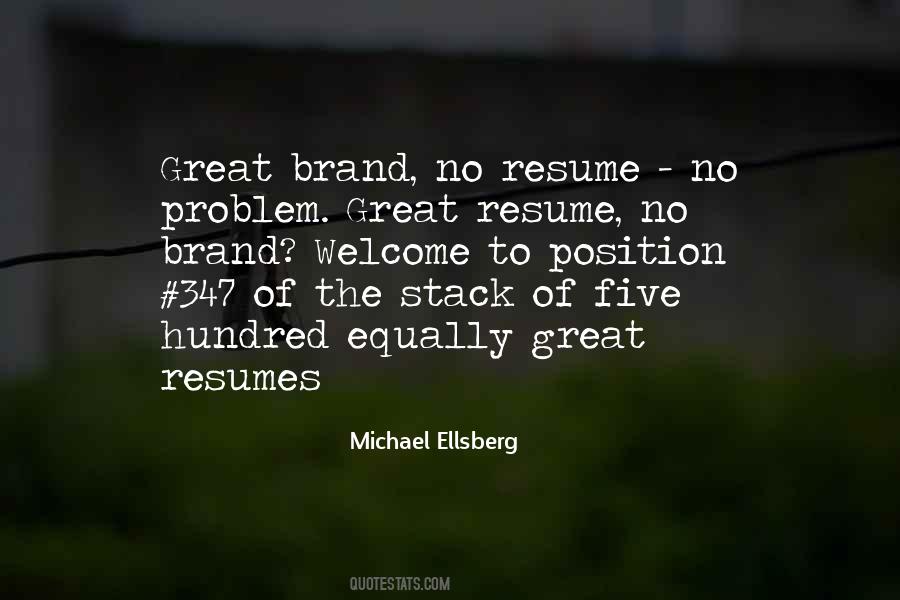 Quotes About Resumes #1307869