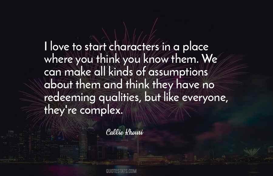 Love Characters Quotes #136428