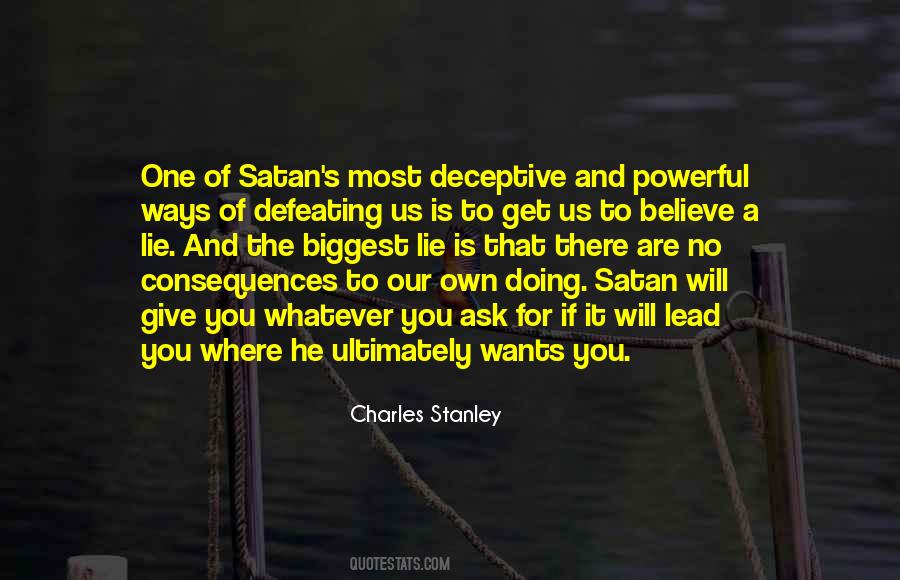 Quotes About Defeating Satan #1368537