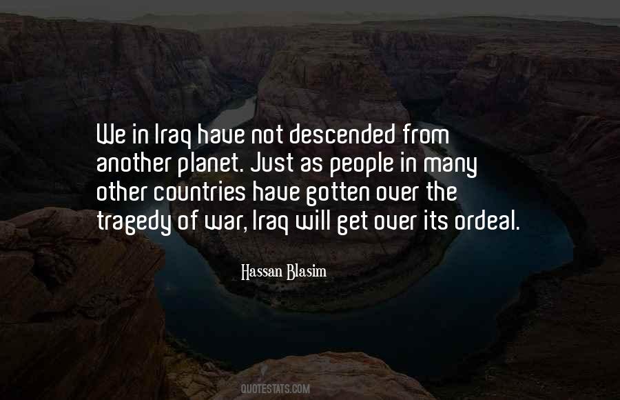 Quotes About Tragedy Of War #1264607