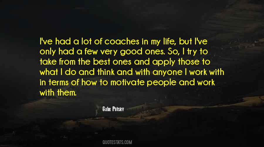 Quotes About Good Coaches #109123