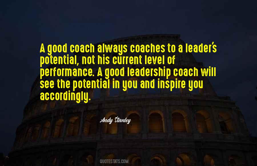 Quotes About Good Coaches #1716145