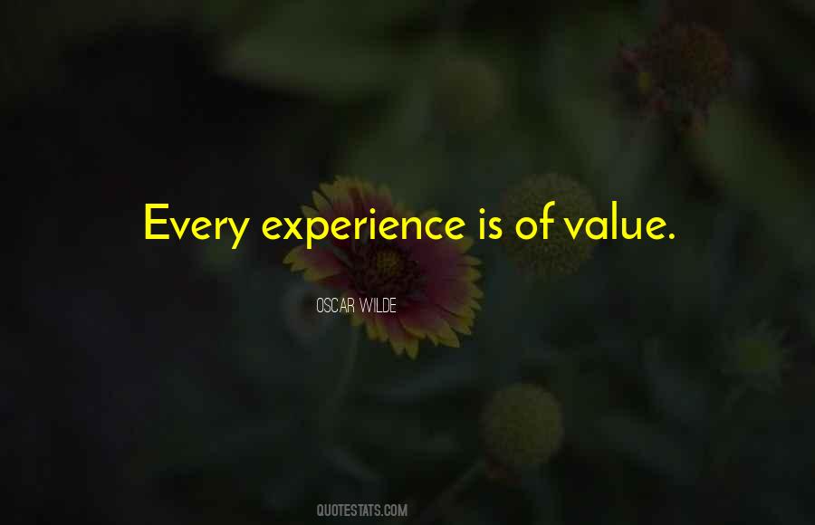Quotes About Value Of Experience #71694