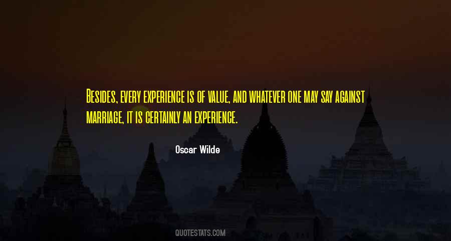 Quotes About Value Of Experience #77570