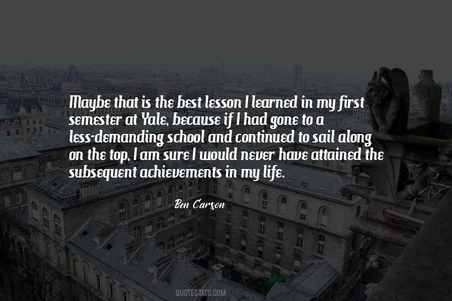 Quotes About Lesson Learned In Life #1576197