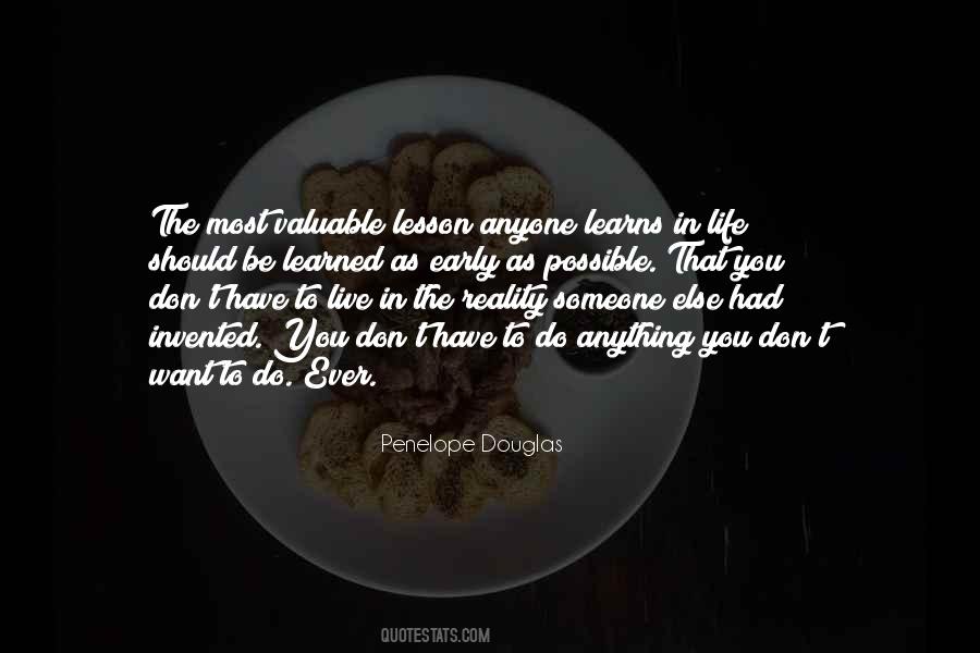 Quotes About Lesson Learned In Life #721937