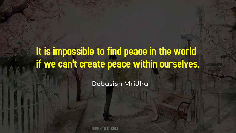 Quotes About Peace Within #1138348
