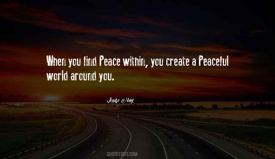 Quotes About Peace Within #1695465