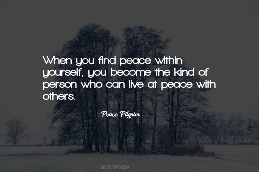 Quotes About Peace Within #1811763