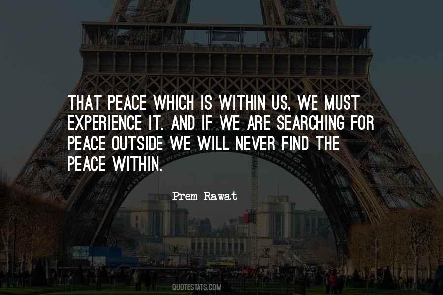 Quotes About Peace Within #991807