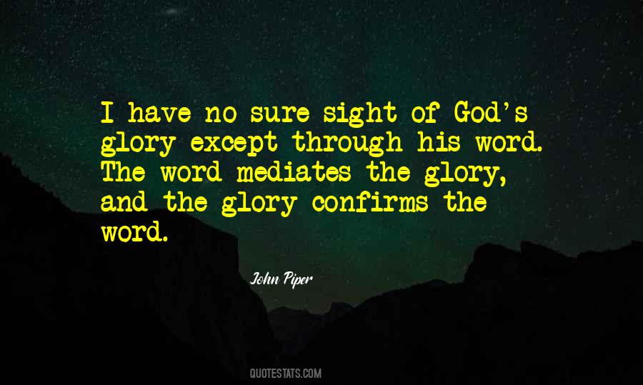 God S Glory Quotes #730132