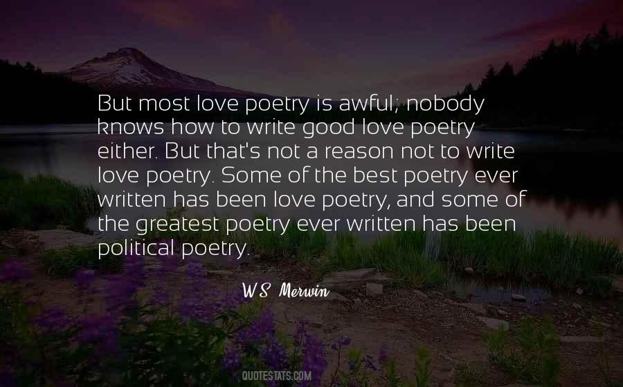Quotes About Love Poetry #629248