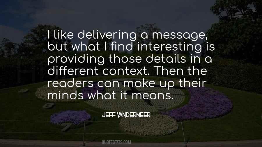 Quotes About A Message #1318728
