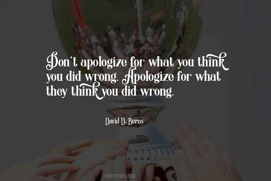 Quotes About Apologize #1256369