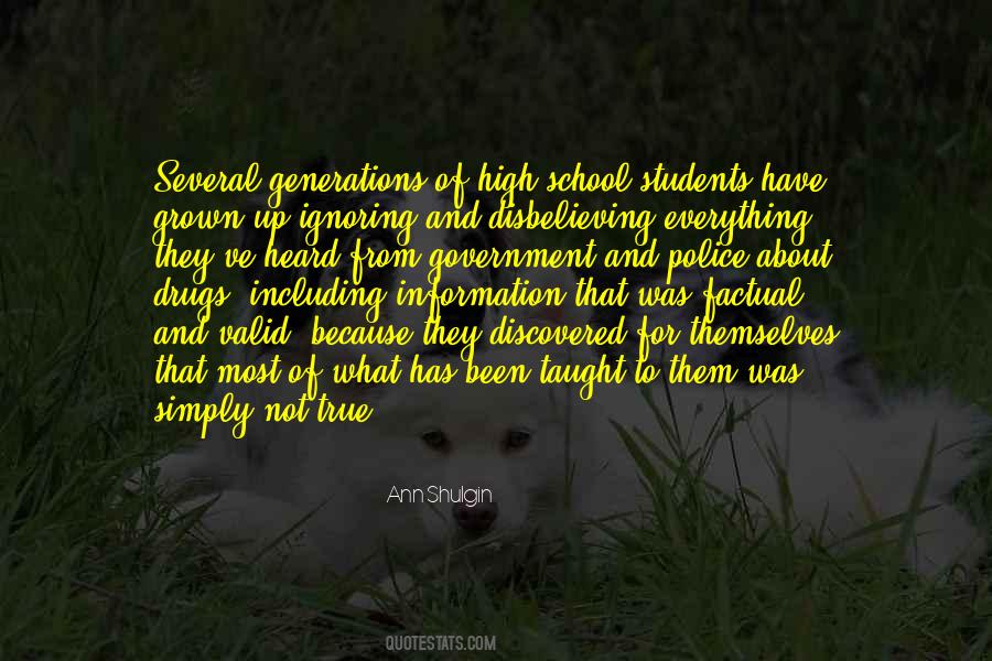 Quotes About High School Students #125664