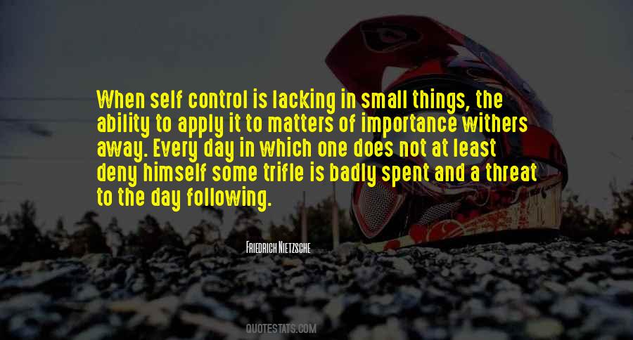 Quotes About Lacking #1307509