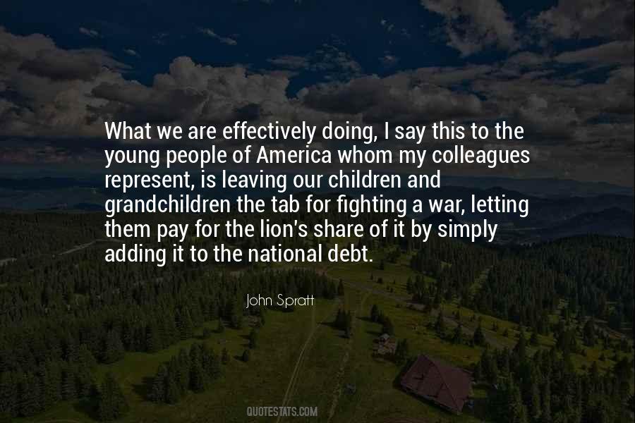 Quotes About America's Debt #1639158