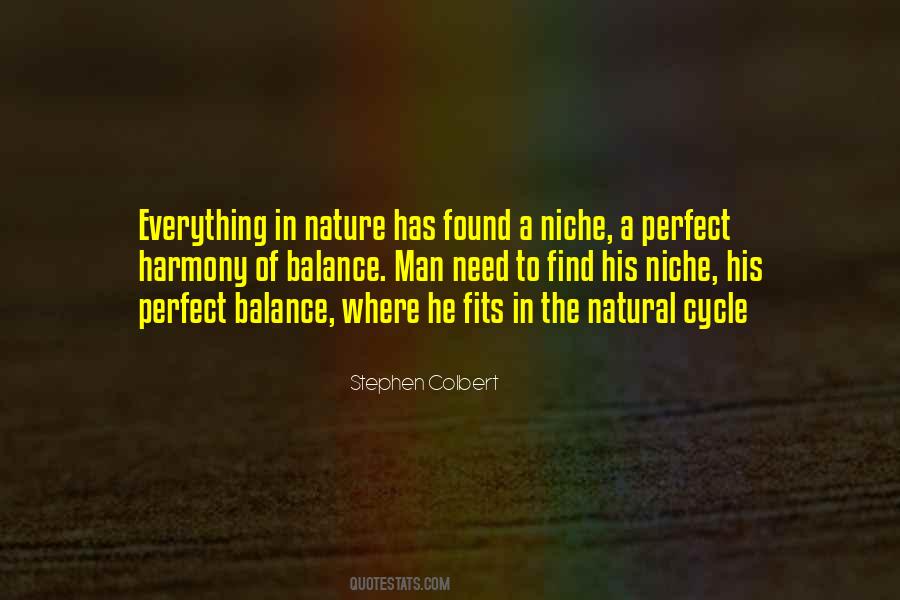 Quotes About Balance In Nature #1439290
