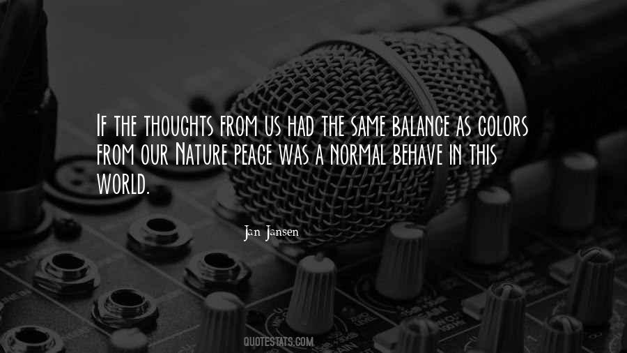 Quotes About Balance In Nature #714787