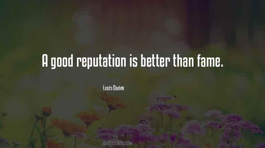 Good Reputation Quotes #233699