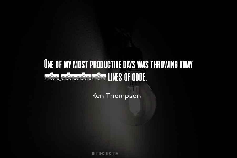 Quotes About Productive Days #7359