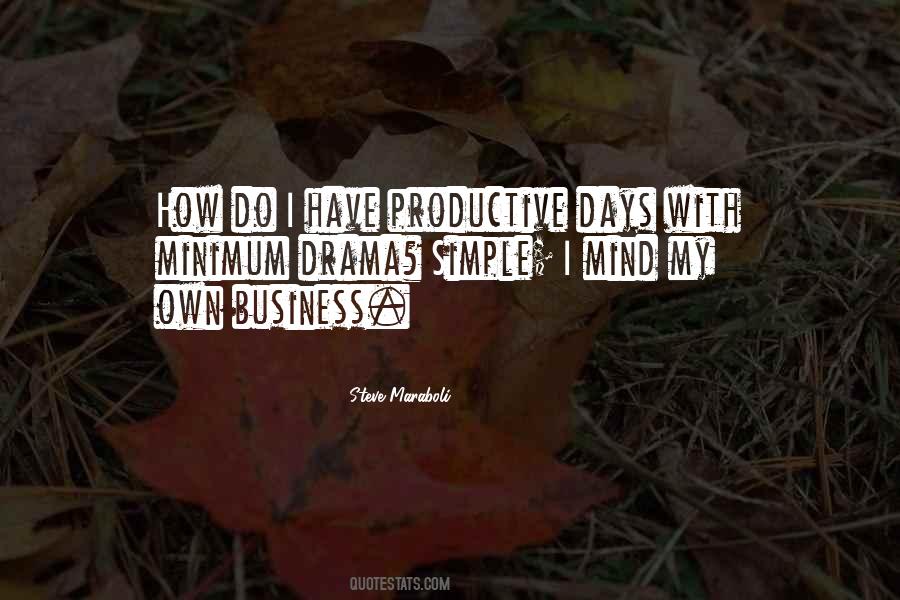 Quotes About Productive Days #827843