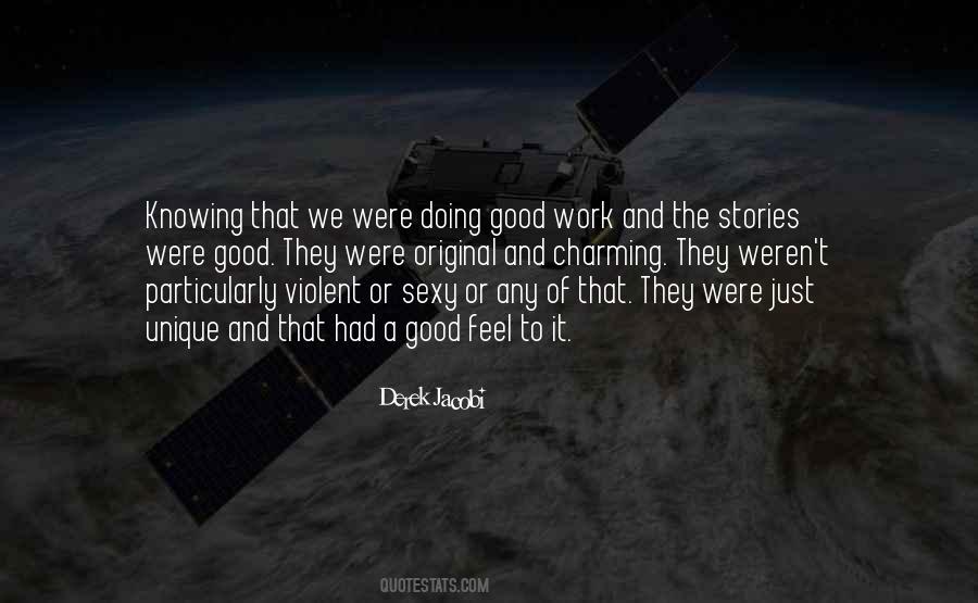 Feel Good Stories Quotes #349528
