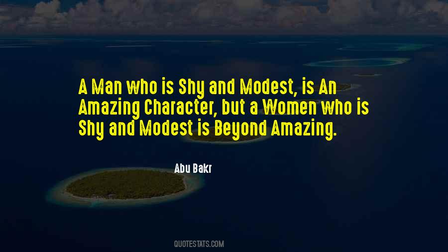 Quotes About Shy Man #1163245