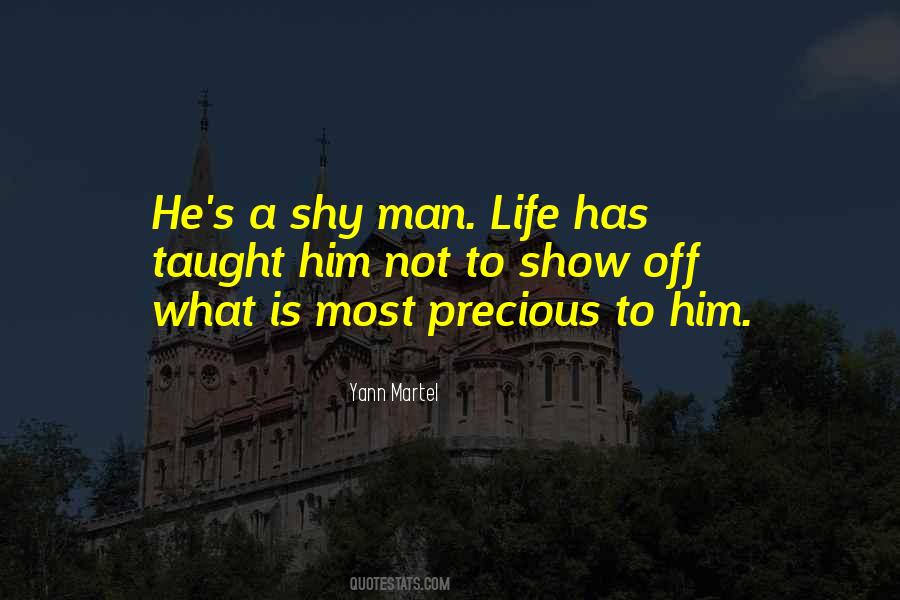 Quotes About Shy Man #1411777