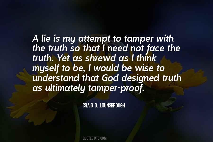 Quotes About Tampering #1693241