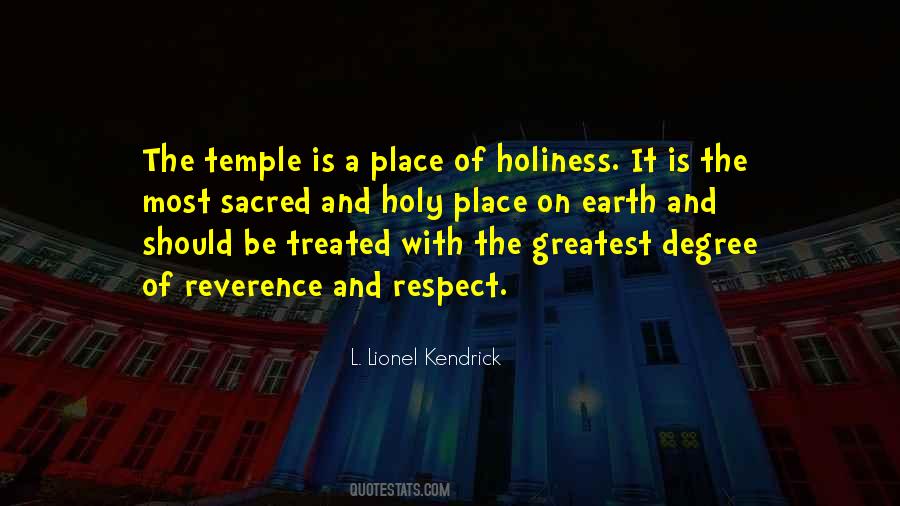 Quotes About Holy Places #598152