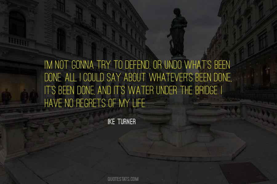 Quotes About Too Much Water Under The Bridge #1281328