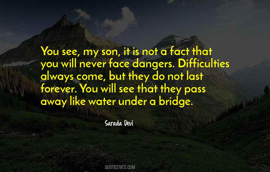 Quotes About Too Much Water Under The Bridge #1438310