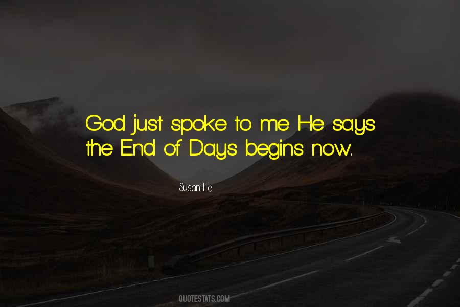 God Spoke Quotes #1290560