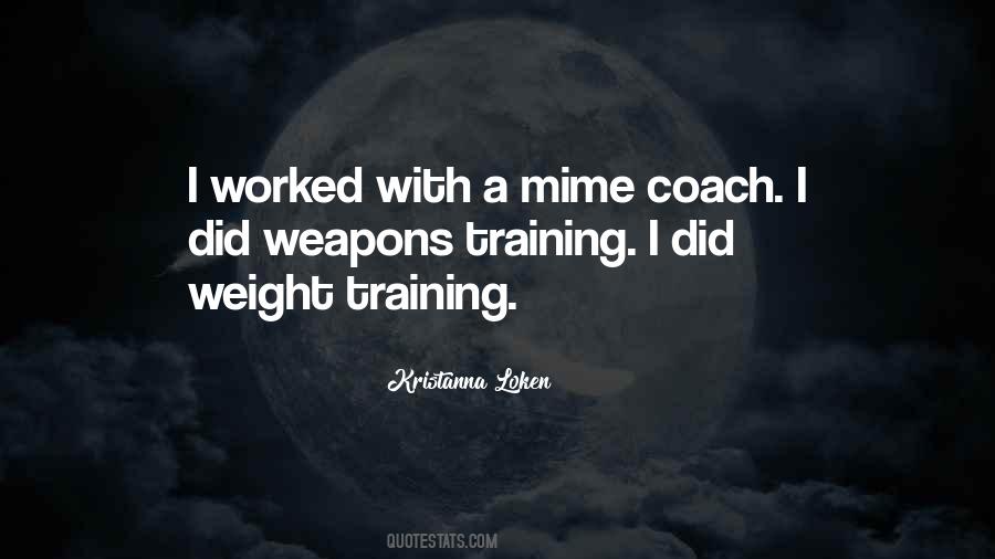 Quotes About Weight Training #1823390