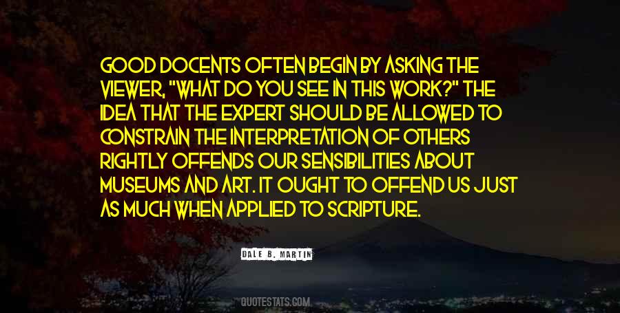 Quotes About Docents #982995