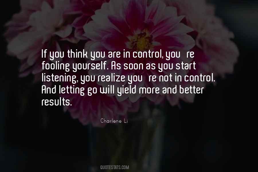 Quotes About Control And Letting Go #212595