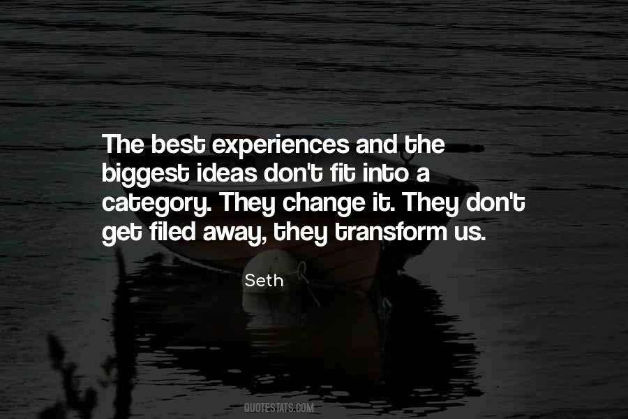 Best Experiences Quotes #77846