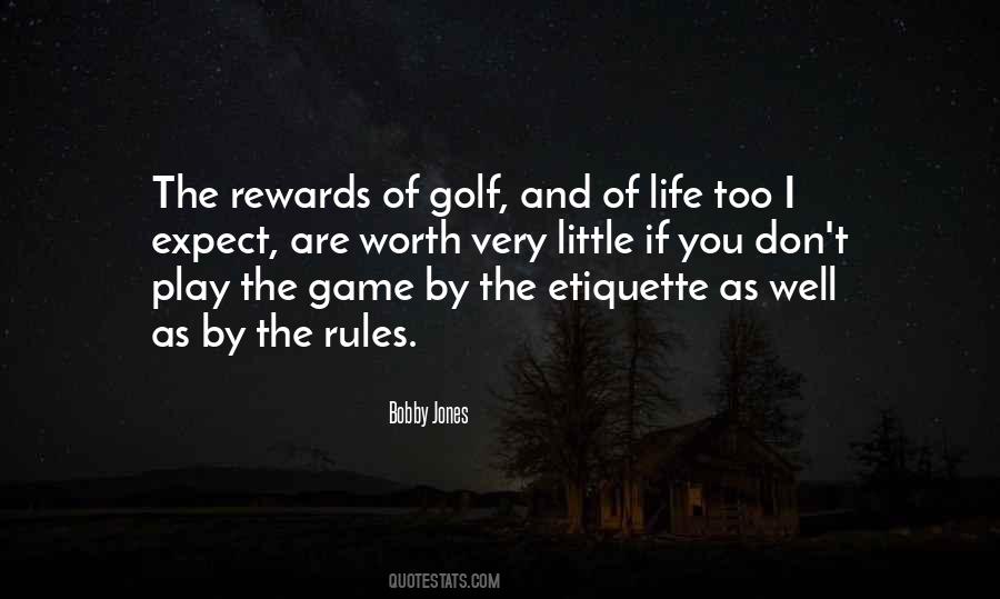 Quotes About The Rules Of Golf #686017