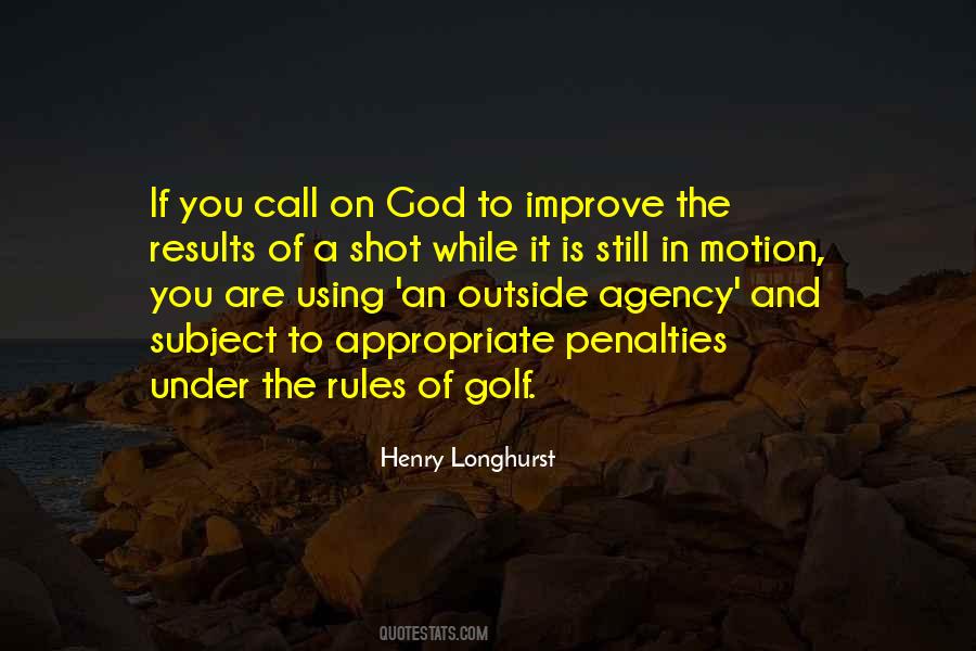 Quotes About The Rules Of Golf #918794