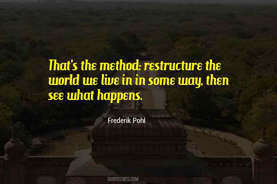 Quotes About Restructure #1100445