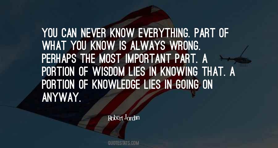 Quotes About Knowing What's Going On #1046683