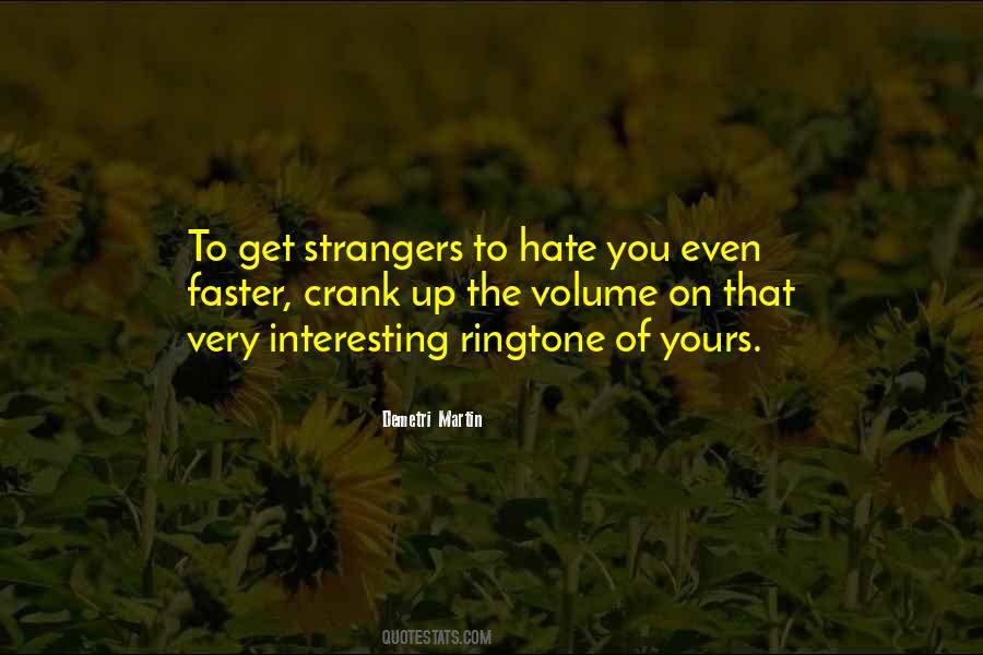 Quotes About Strangers #1764067