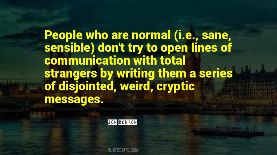 Quotes About Strangers #1868387
