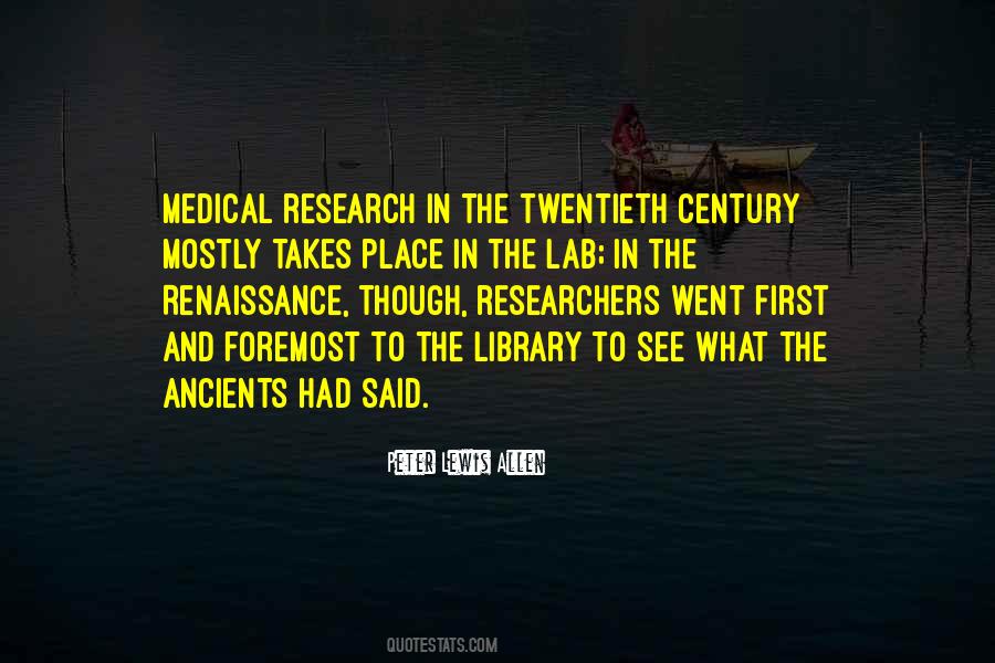Quotes About Medical Research #1063148