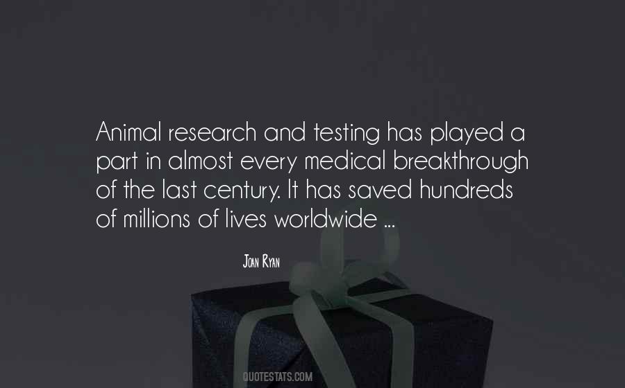 Quotes About Medical Research #125911