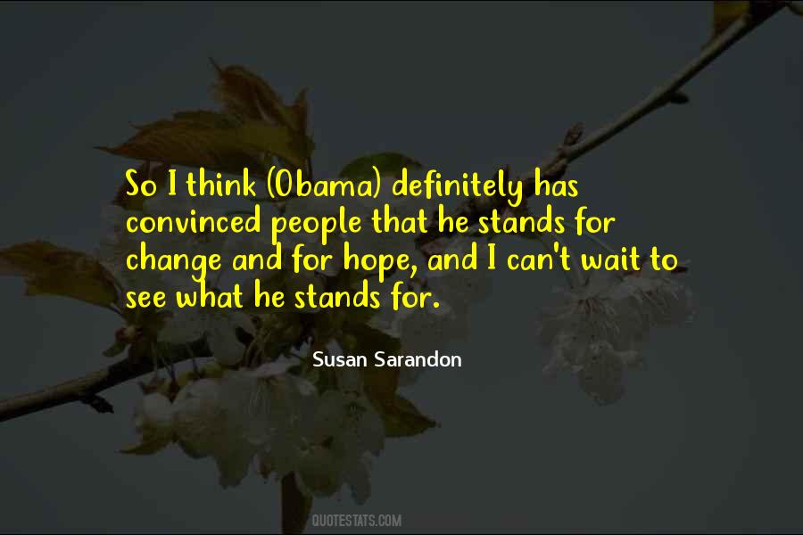 Quotes About Hope For Change #1016008