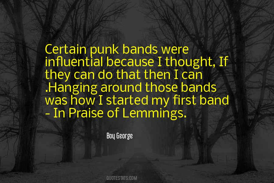 Punk Band Quotes #85770