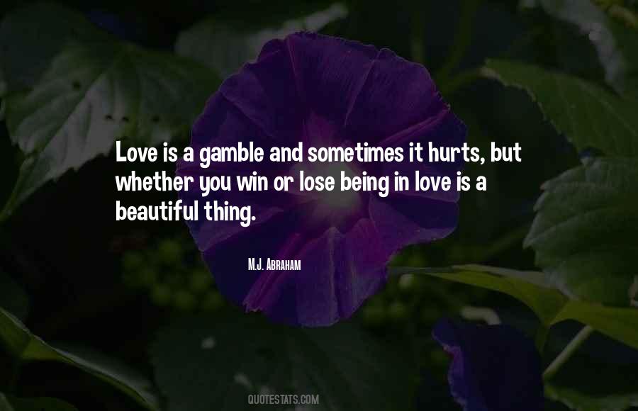 Love Gamble Quotes #1703614